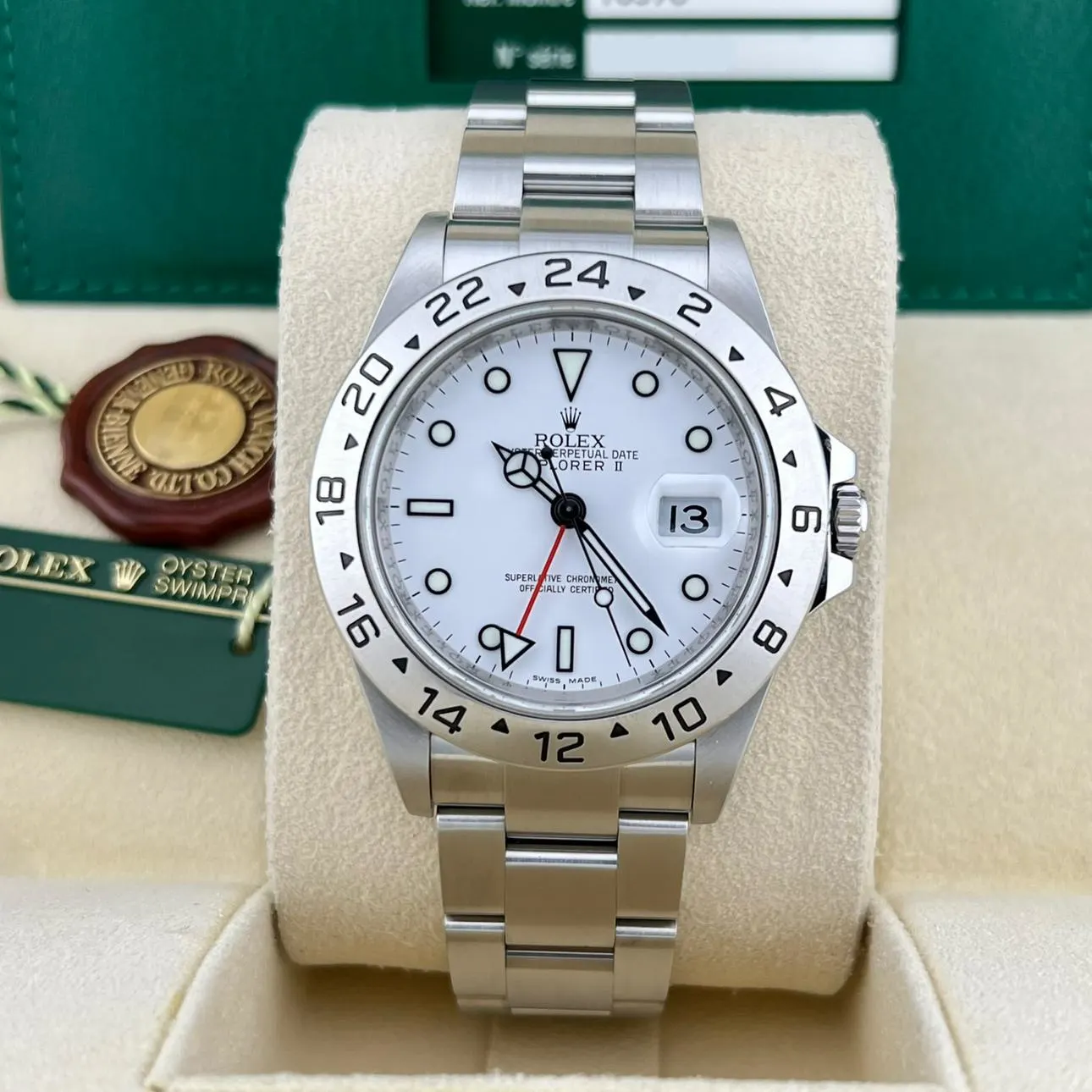 2008 Rolex Explorer II "Polar" / SuperLuminova / 3186 16570 Listing Image 2