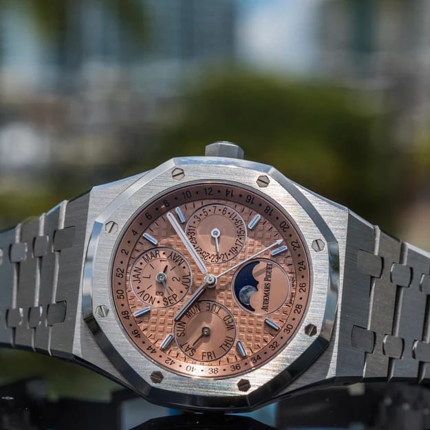 Salmon Royal Oak Annual Calendar Audemars Piguet Royal Oak