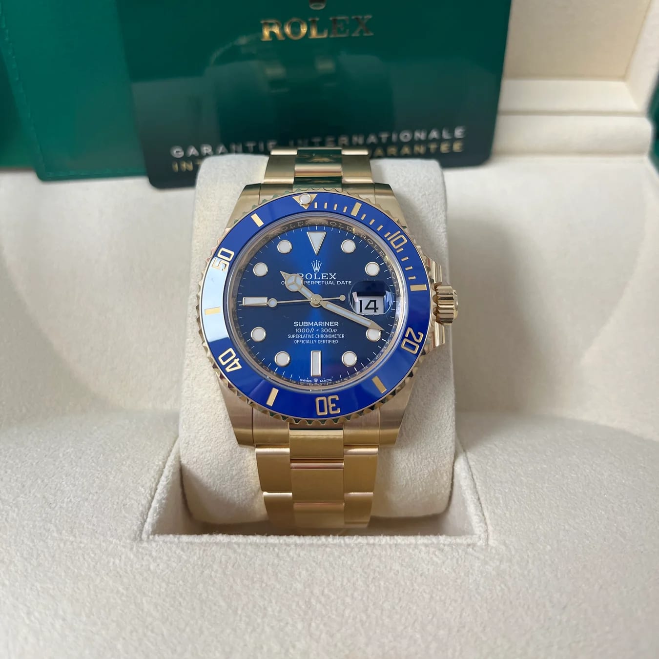 NEW 41MM CASE SIZE YELLOW GOLD SUBMARINER MODEL 126618LB - Carr Watches
