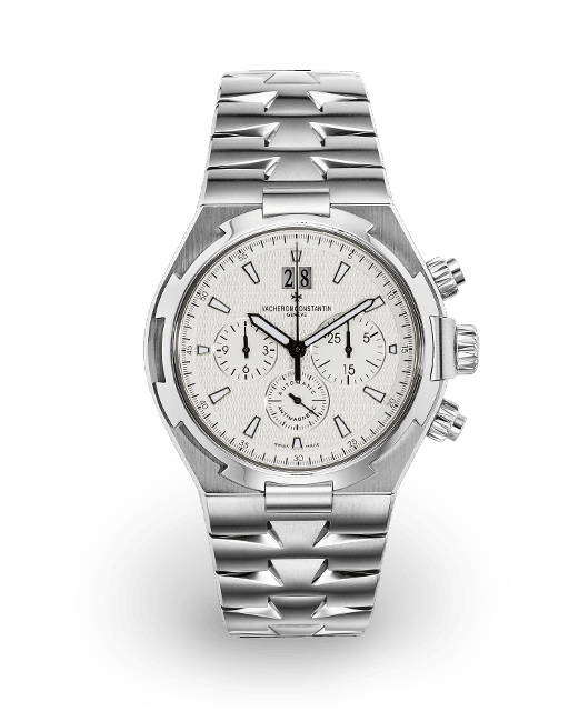 Vacheron Constantin Overseas Chronograph Steel / White 49150/B01A-9095 ...