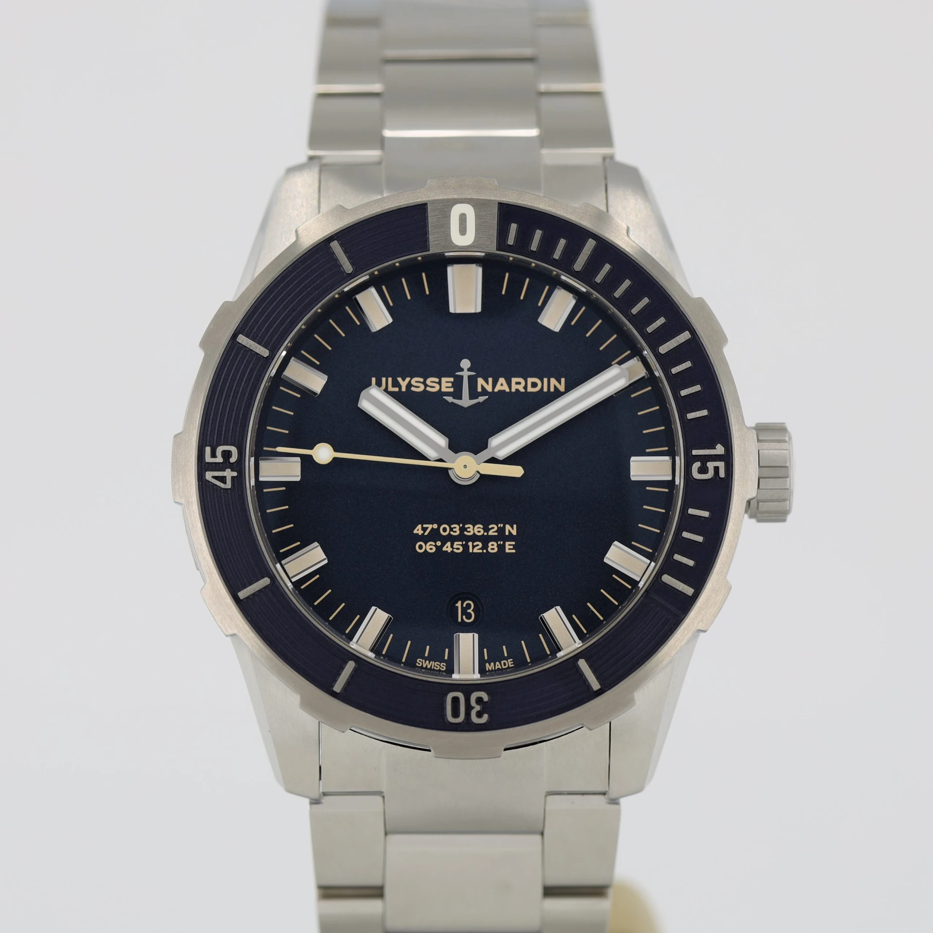 2025 Ulysse Nardin Diver 42 Steel Blue Bracelet 8163-175-7M/93