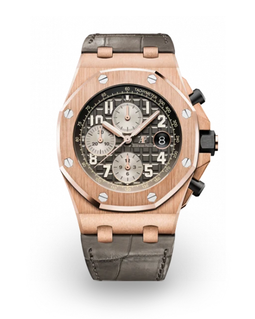 Audemars Piguet Royal Oak Offshore Chronograph 42 Rose Gold / Gray / Alligator 26470OR.OO.A125CR.01  Model Image