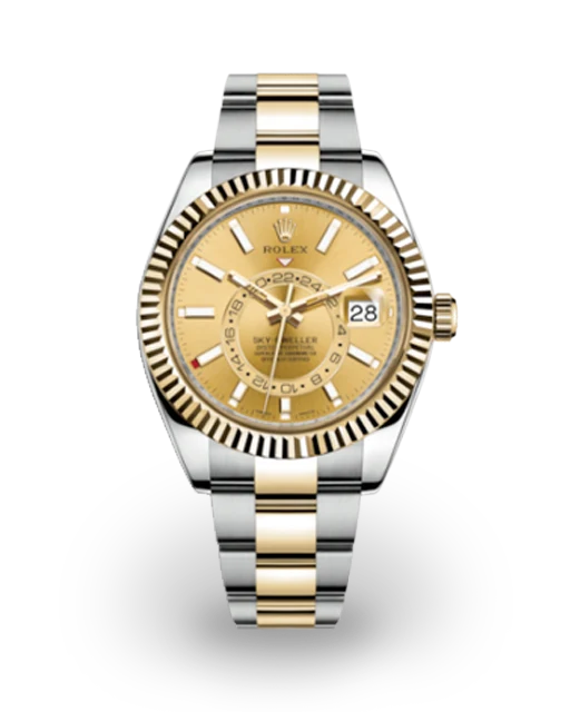Rolex Sky-Dweller Two-Tone / Champagne / Oyster 326933-0001  Model Image