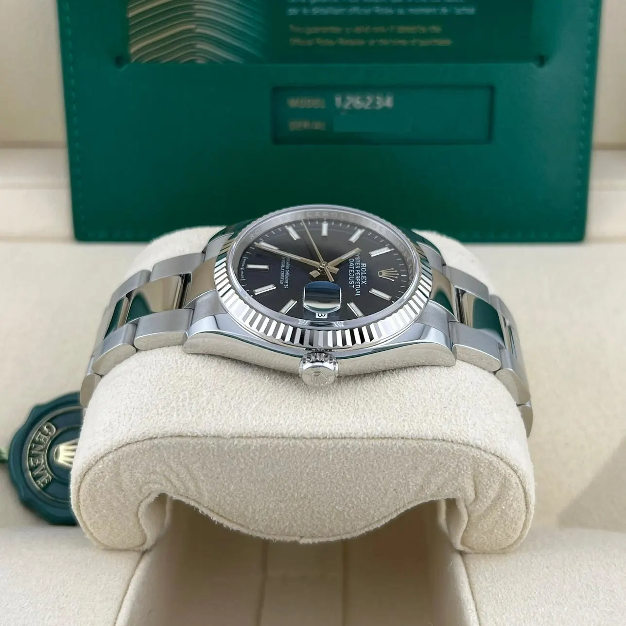2022 Rolex Datejust 36 Fluted / Blue / Oyster 126234-0018
