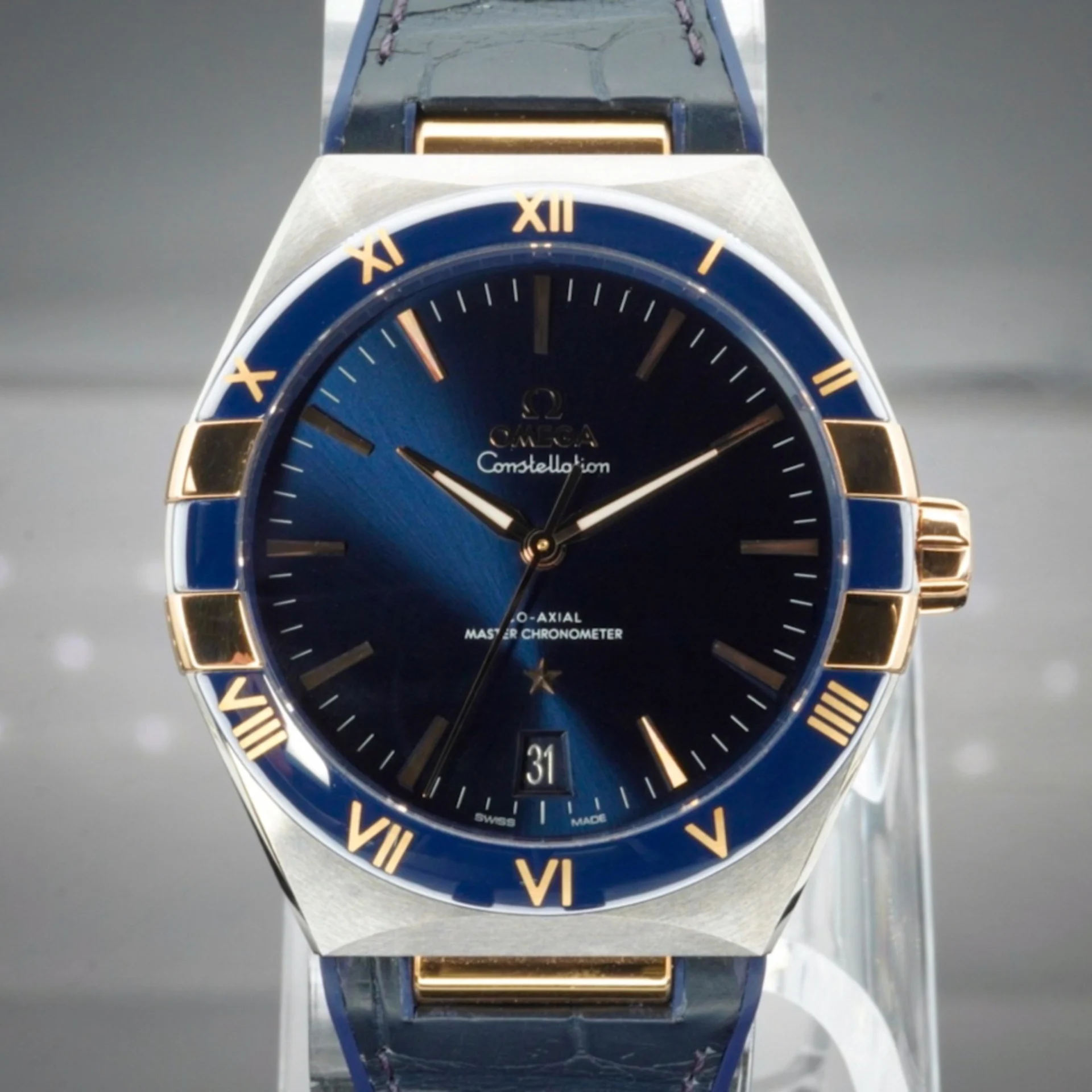 2024 Omega Constellation Master Chronometer 41 Stainless Steel / Sedna Gold / Ceramic / Blue 131.23.41.21.03.001
