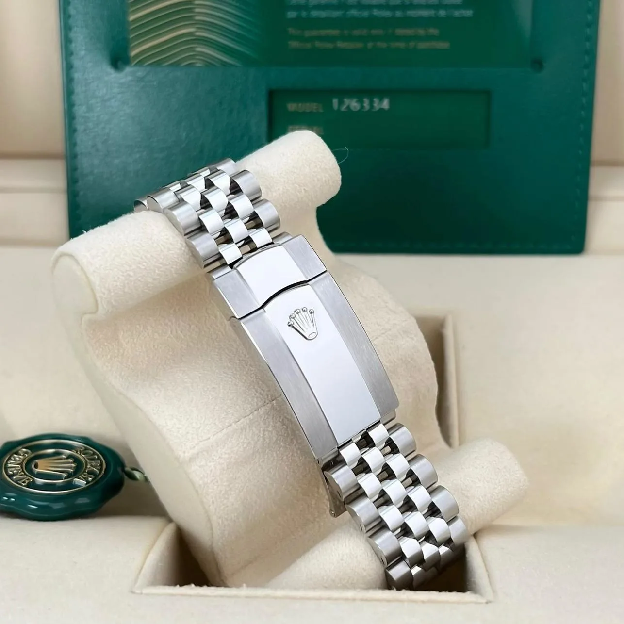 2023 Rolex Datejust 41 Steel / Fluted / Mint Green / Jubilee