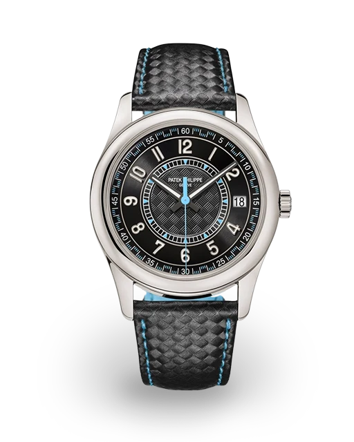 Patek Philippe Calatrava 40 White Gold / Black & Blue / Arabic / Strap 6007G-011  Model Image