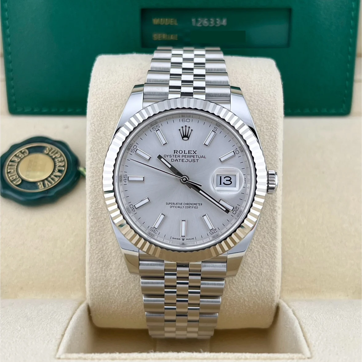 2024 Rolex Datejust 41 Fluted / Silver / Jubilee 126334-0004 Listing Image 2