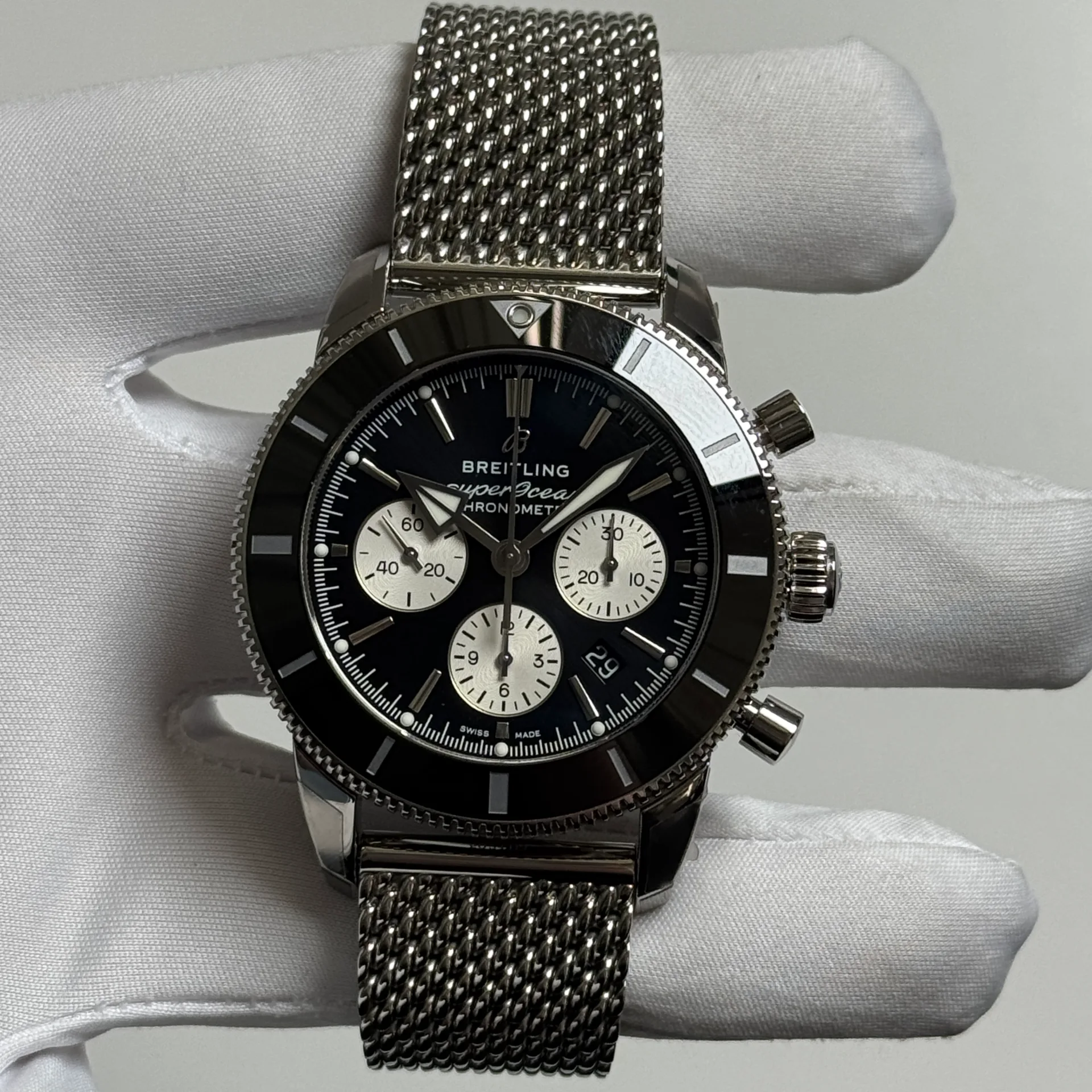 Breitling Superocean Heritage II B01 Chronograph 44 Steel / Black / Bracelet AB0162121B1A1