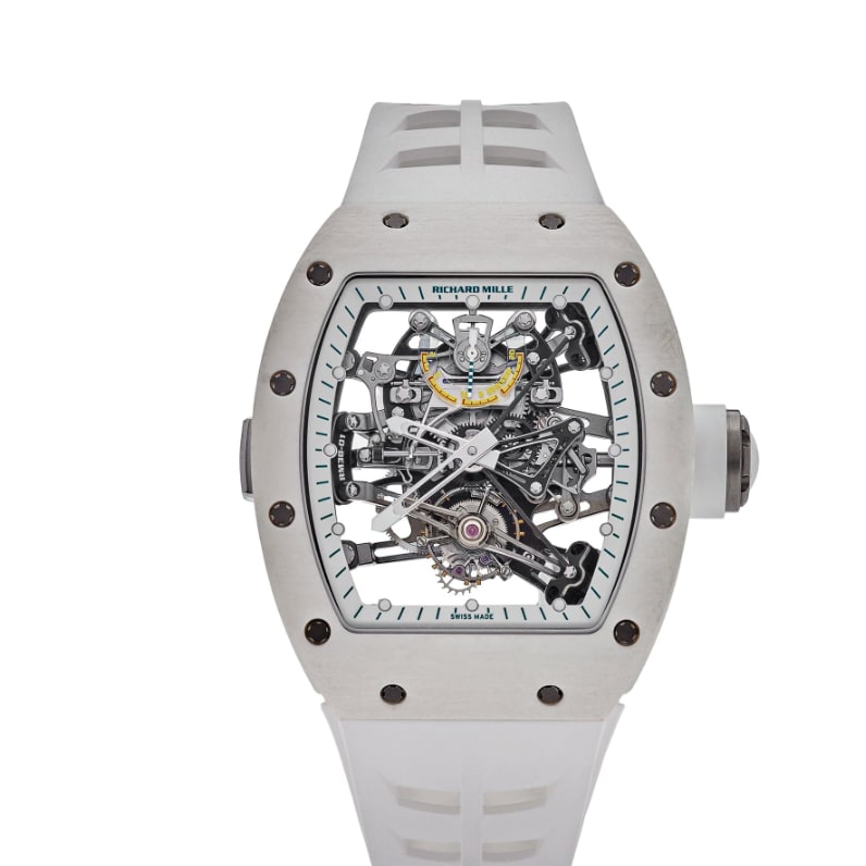 専用品　color harmony white force 100pcs Richard Mille RM055 Bubba Watson White Ceramic Complete Set
