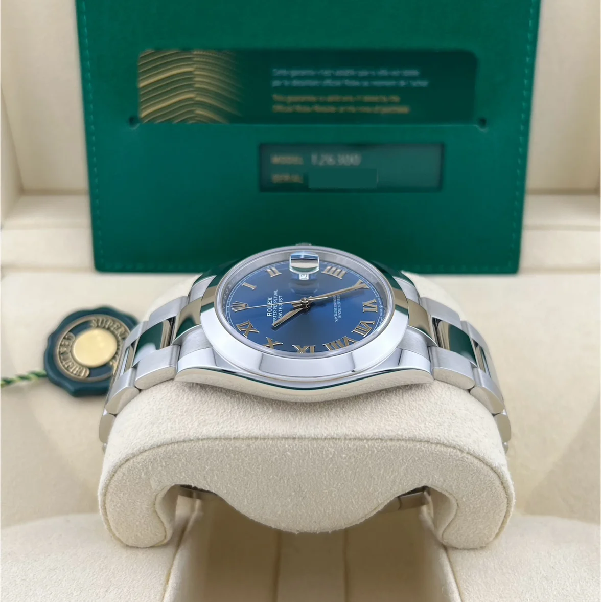 2024 Rolex Datejust 41 Smooth / Blue / Roman / Oyster 126300-0017 Listing Image 5