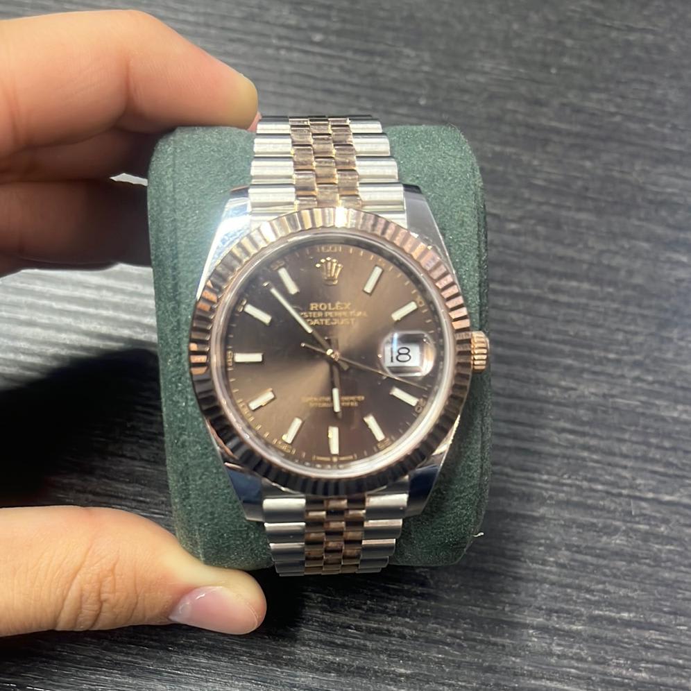 2020 Rolex Datejust 41 Two-Tone / Fluted / Chocolate / Jubilee 126331 ...