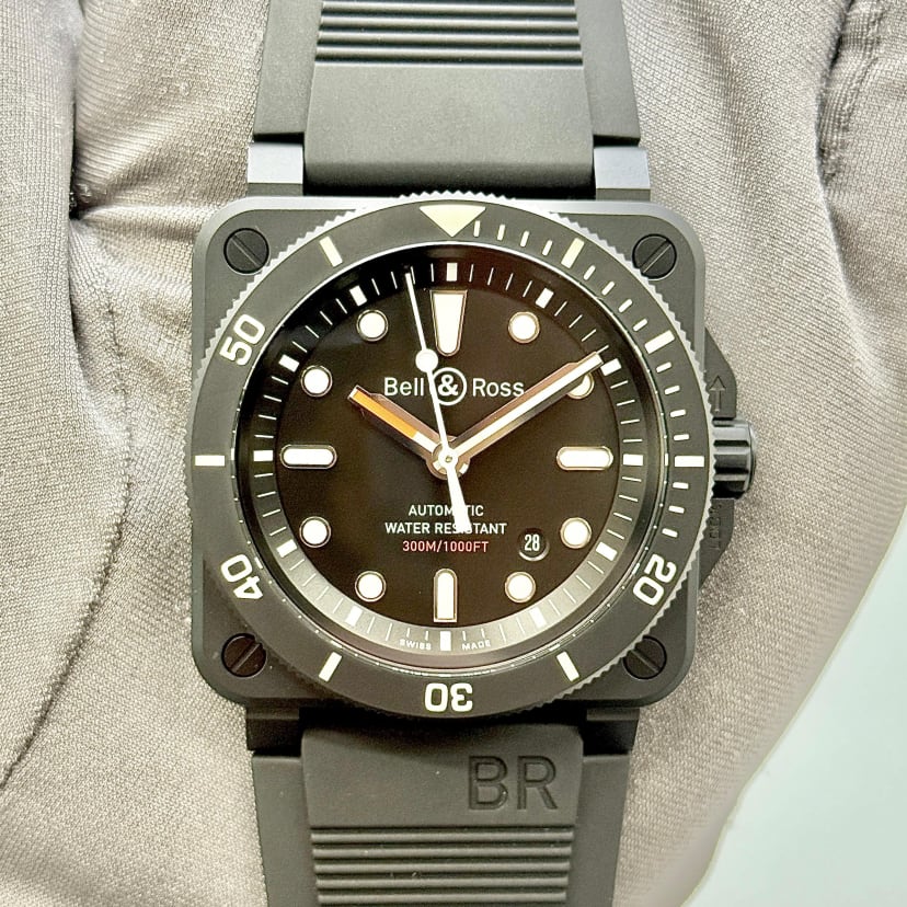 Auction: Bell & Ross BR 03-92 Diver Black Matte BR0392-D-BL-CE/SRB