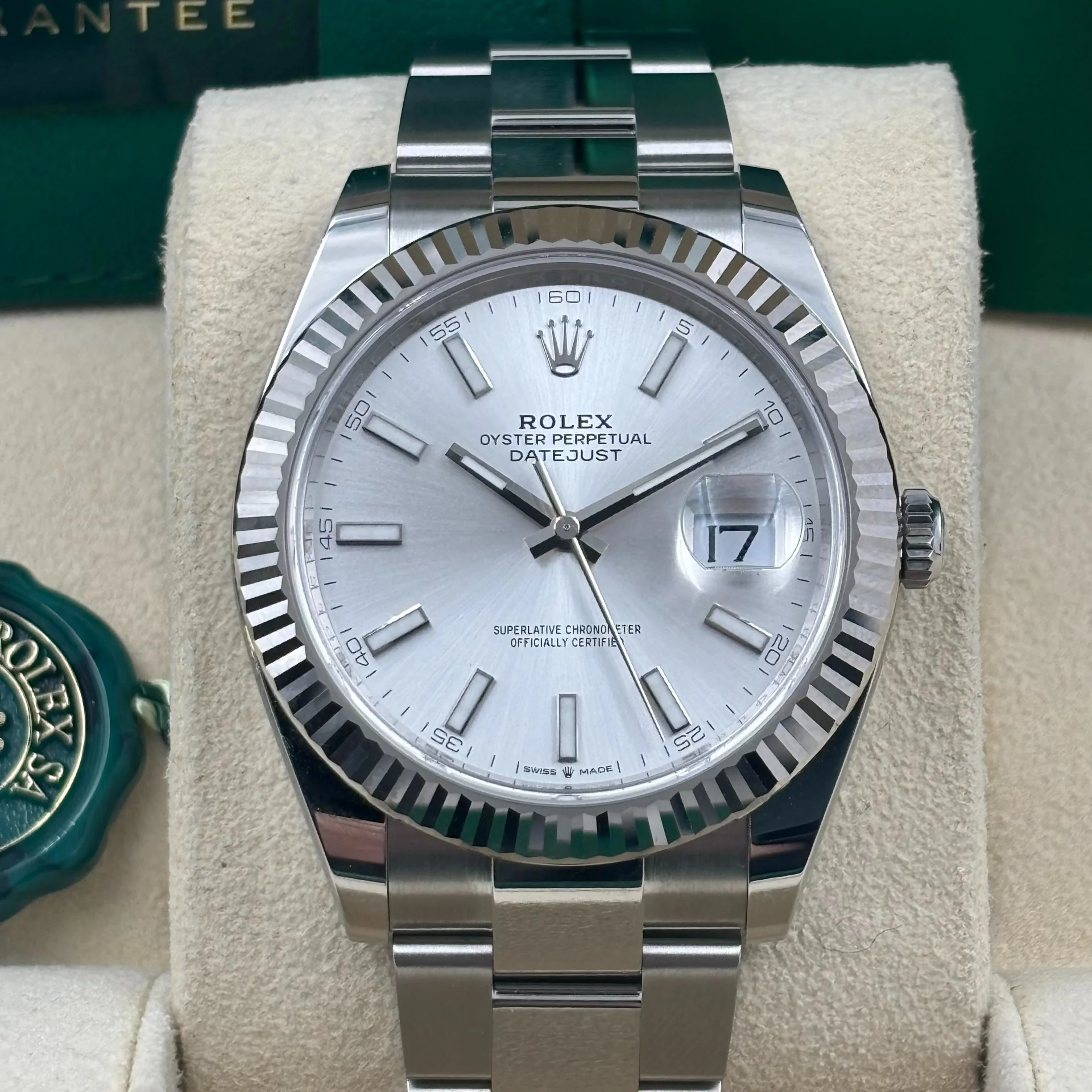 2025 Rolex Datejust 41 Steel / Fluted / Silver / Oyster 126334-0003