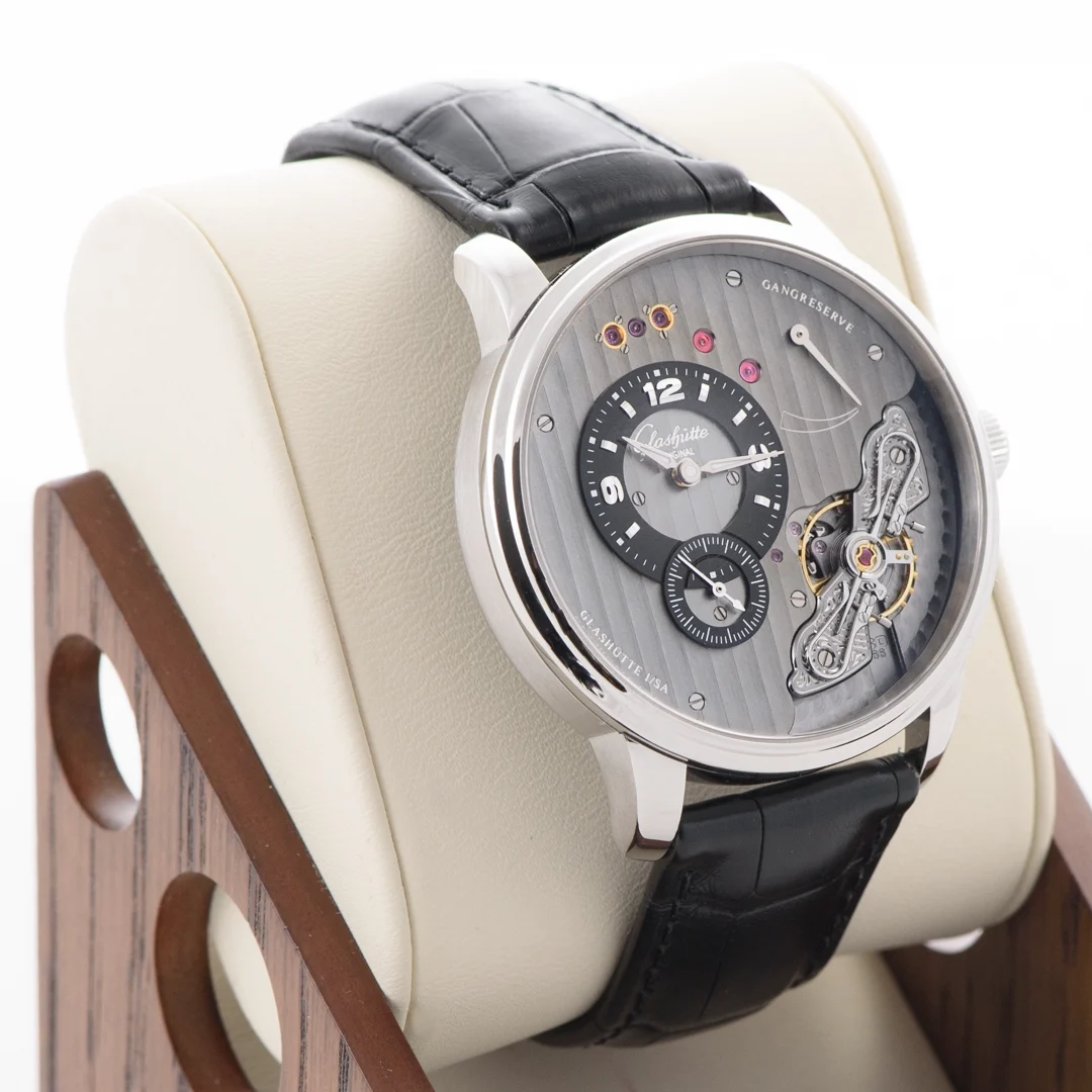 2019 Glashütte Original PanoInverse 42 Steel / Gray / Strap 1-66-06-04-22-62