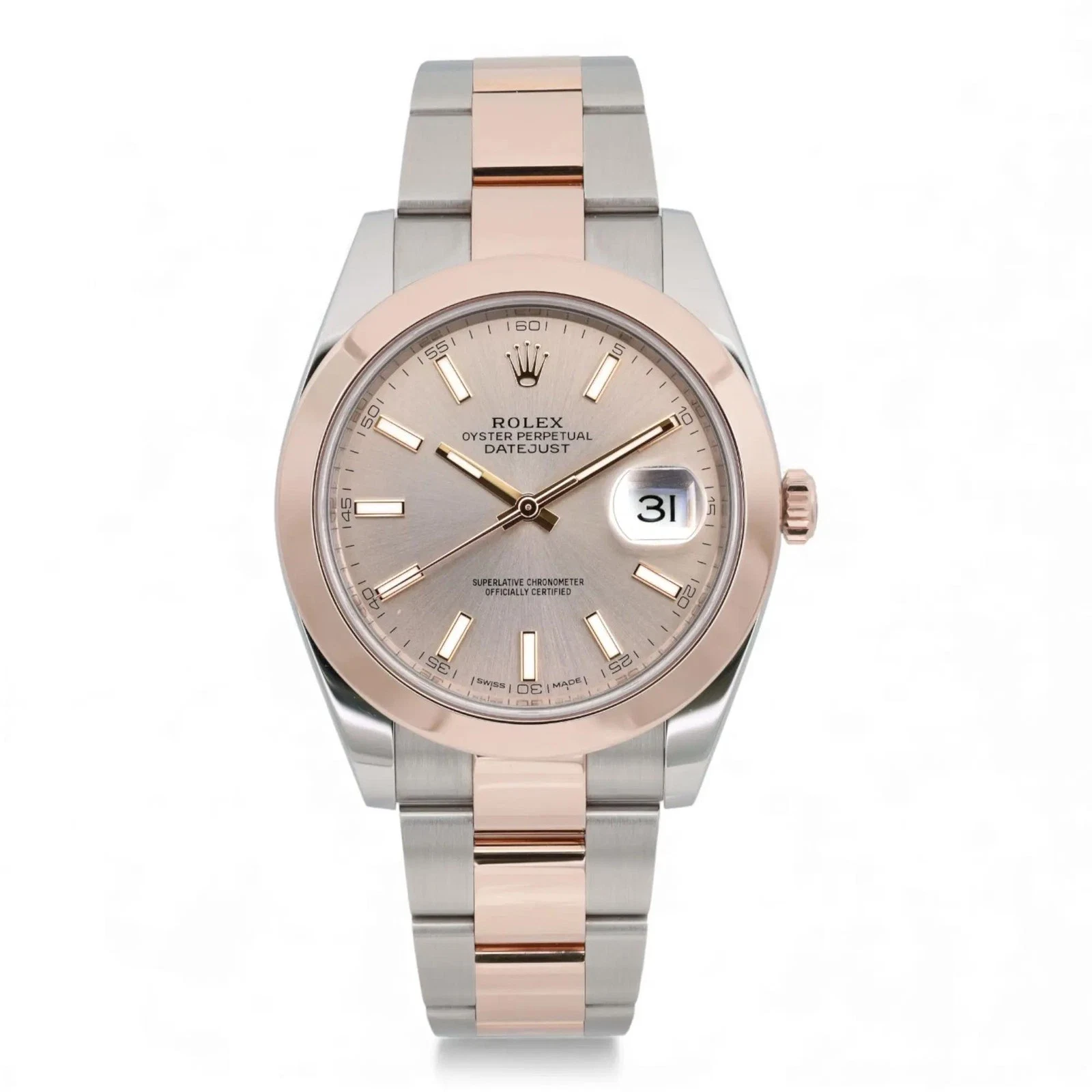 2019 Rolex Datejust 41 Two-Tone / Smooth / Sundust / Oyster 126301-0009