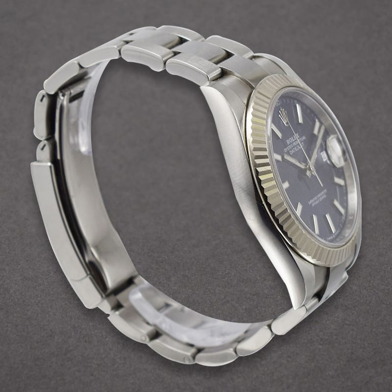 Rolex Datejust 41 Fluted / Blue / Oyster 126334-0001 Watches | Bezel