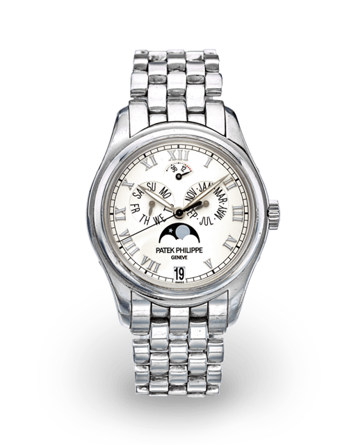 Patek Philippe Annual Calendar White Gold / Silvered / Bracelet