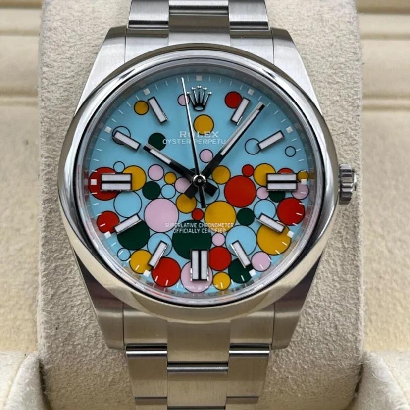 Rolex Oyster Perpetual 41 Celebration-Motif 124300-0008
