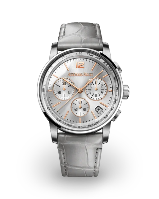 Audemars Piguet  CODE 11.59 Chronograph White Gold / Gray / Alligator 26393CR.00.A009CR.01 Model Image
