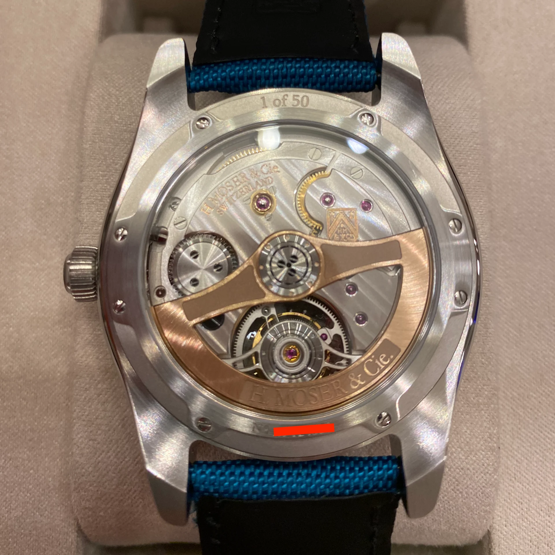2022 H. Moser & Cie Pioneer Tourbillon Blue Lagoon Fumé - Limited to 50 Pieces 3804-1205 Listing Image 2