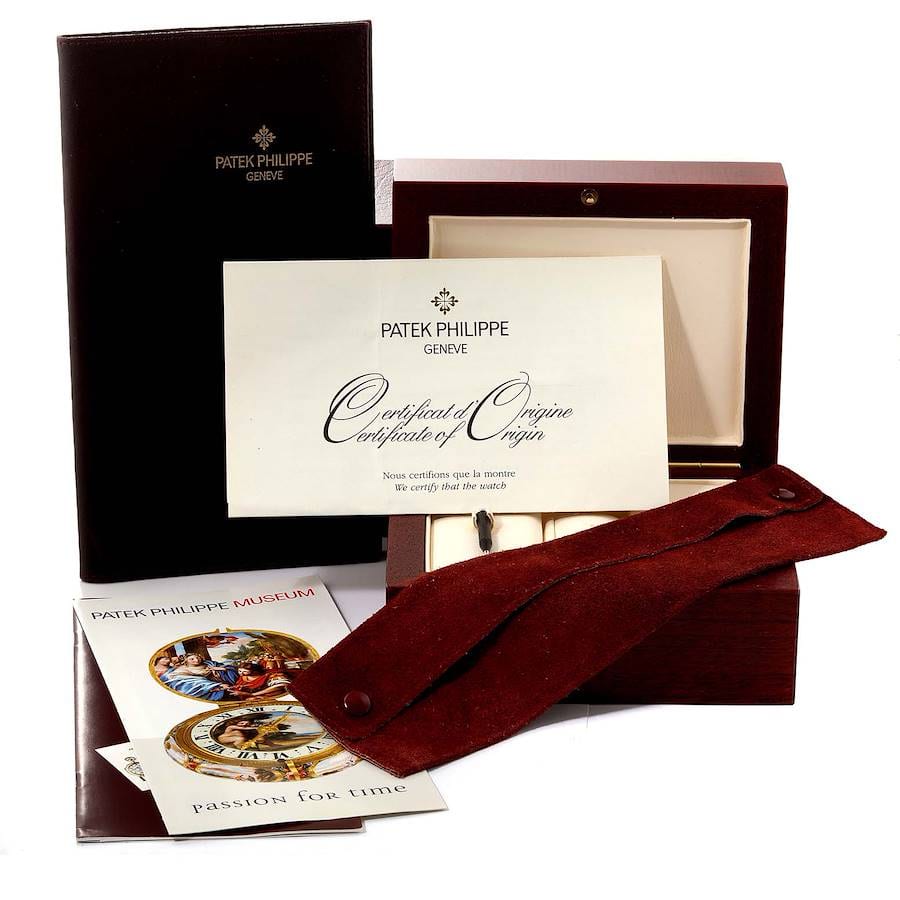 PATEK PHILIPPE WATCH BOX CASE WOOD brown W/BOX official