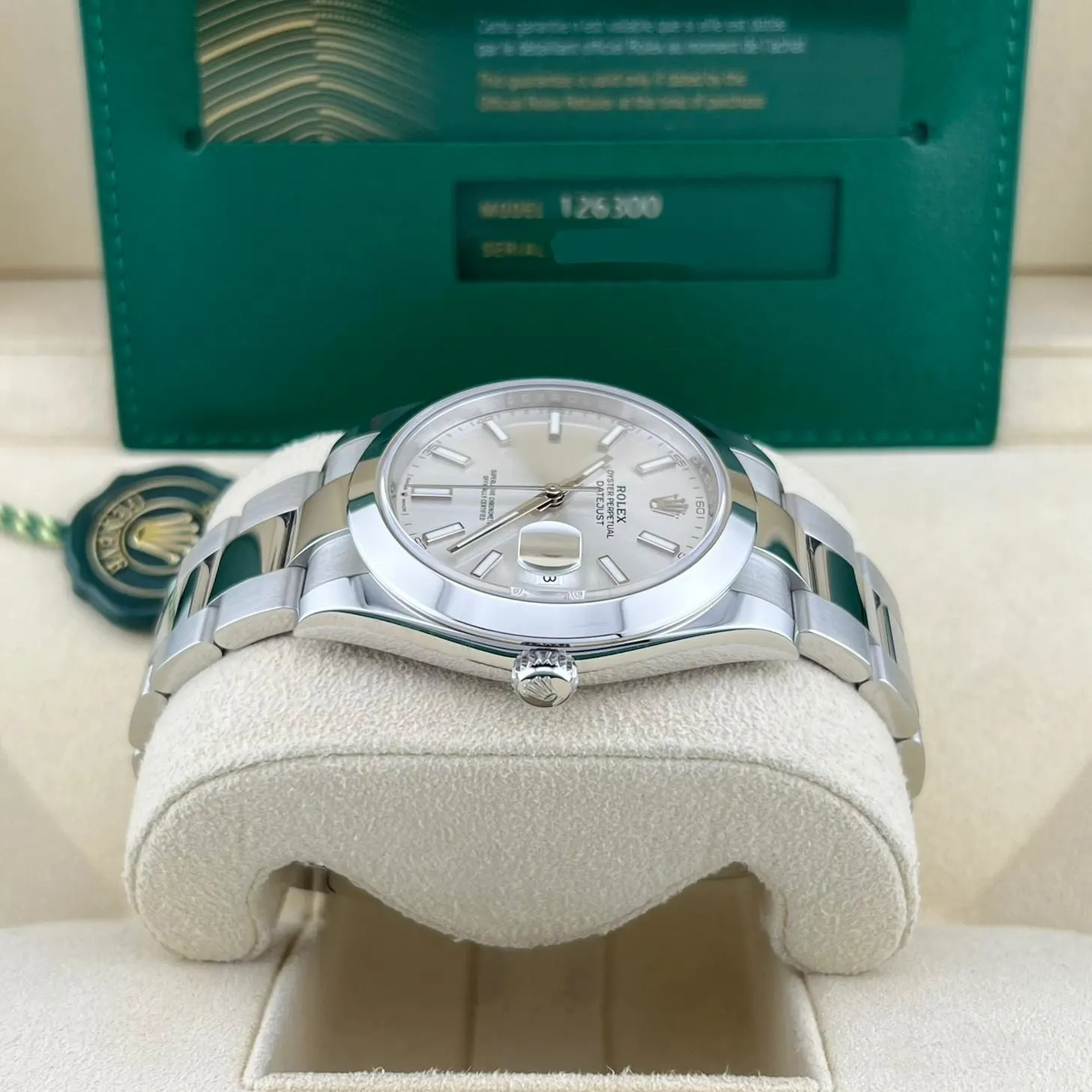 2024 Rolex Datejust 41 Steel / Smooth / Silvered / Oyster 126300-0003 Listing Image 3
