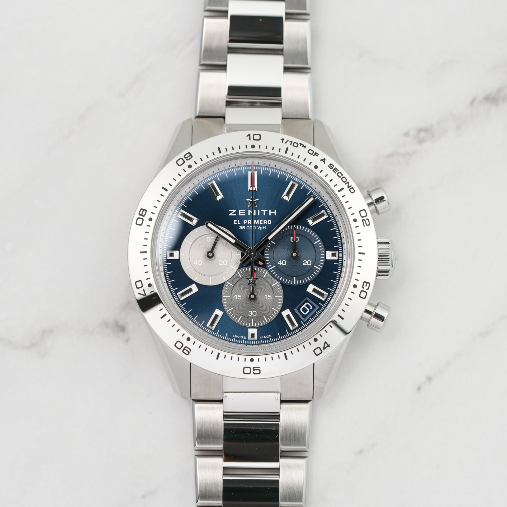 Auction: Zenith Chronomaster Sport 41 Steel / Blue / Bracelet