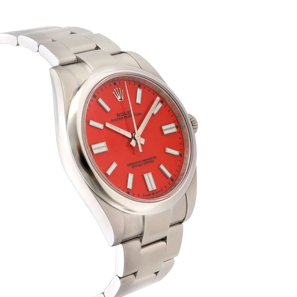 Rolex Oyster Perpetual 41 Coral Red 124300-0007 Listing Image 3