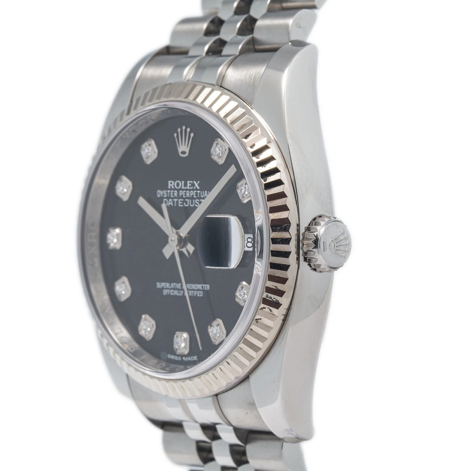 ちゃま 2008 Rolex Datejust 116233 Black Diamond Jubilee Dial 36mm