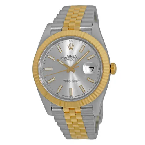 2022 Rolex Datejust 41 Two-Tone / Fluted / Silver / Jubilee 126333-0002 Listing Image 1