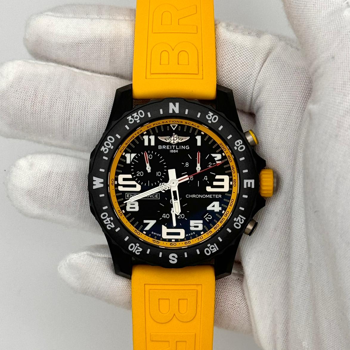 2024 Breitling Endurance Pro Yellow X82310A41B1S1 Reference In Time Powered By Bezel