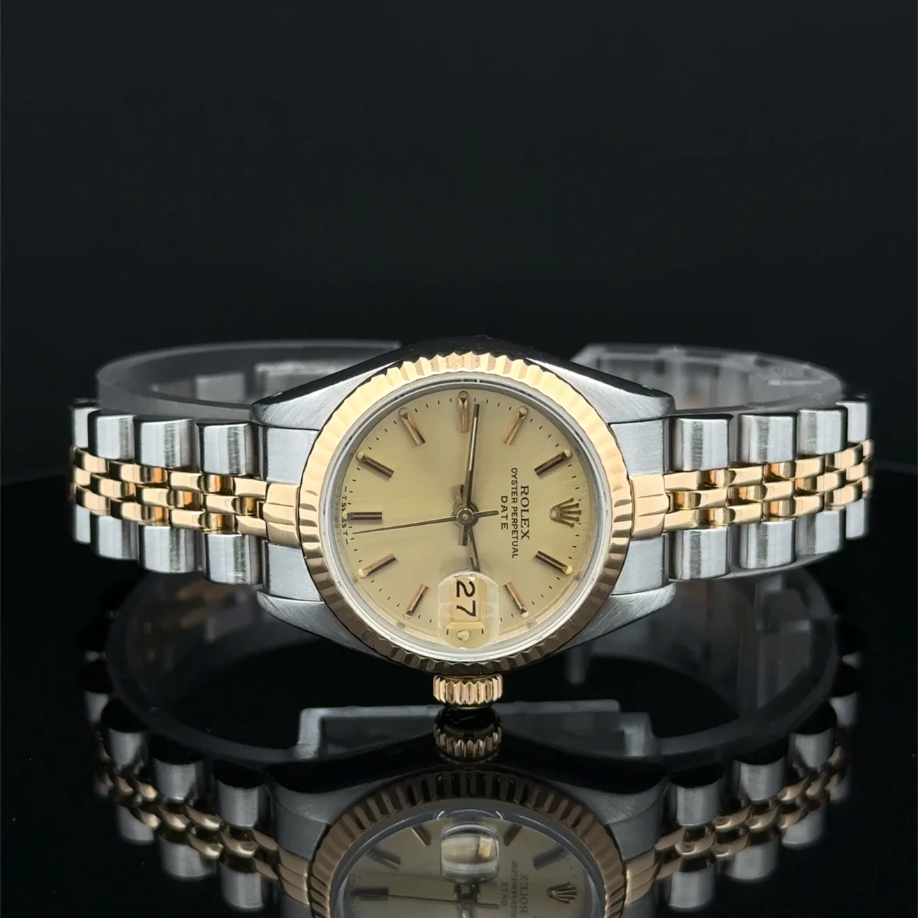 1984 Rolex Datejust 26 Two-Tone / Fluted / Champagne / Jubilee  69173