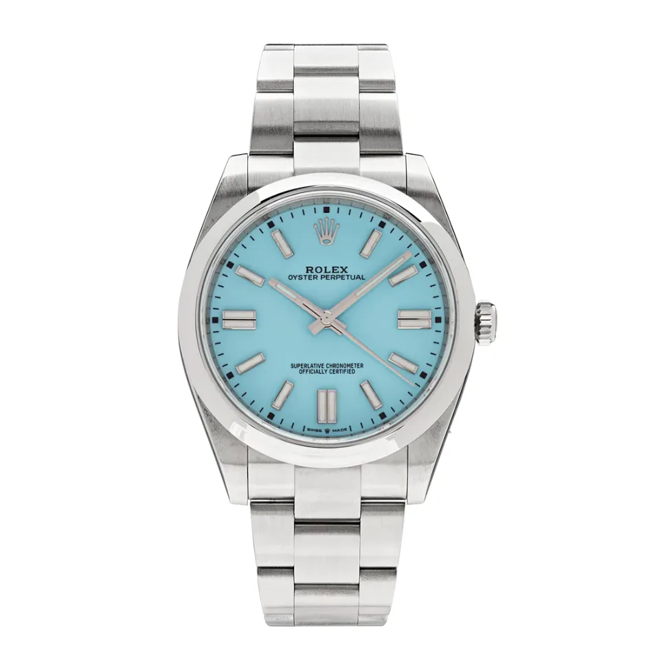 2021 Rolex Oyster Perpetual 41 Tiffany Turquoise 124300-0006 Listing Image 1