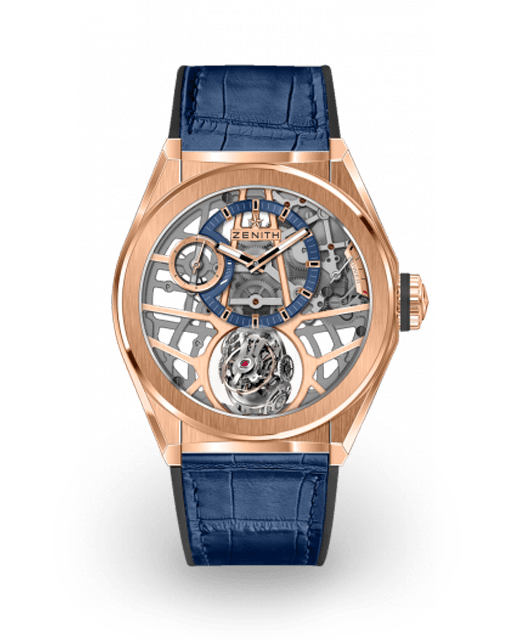 Zenith Defy Zero G Rose Gold / Skeleton / Alligator 18.9000