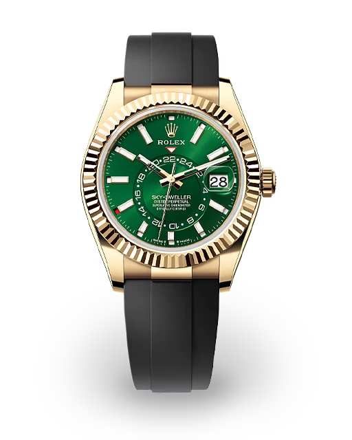 Rolex Sky-Dweller Yellow Gold / Green / OysterFlex 336238-0004  Model Image