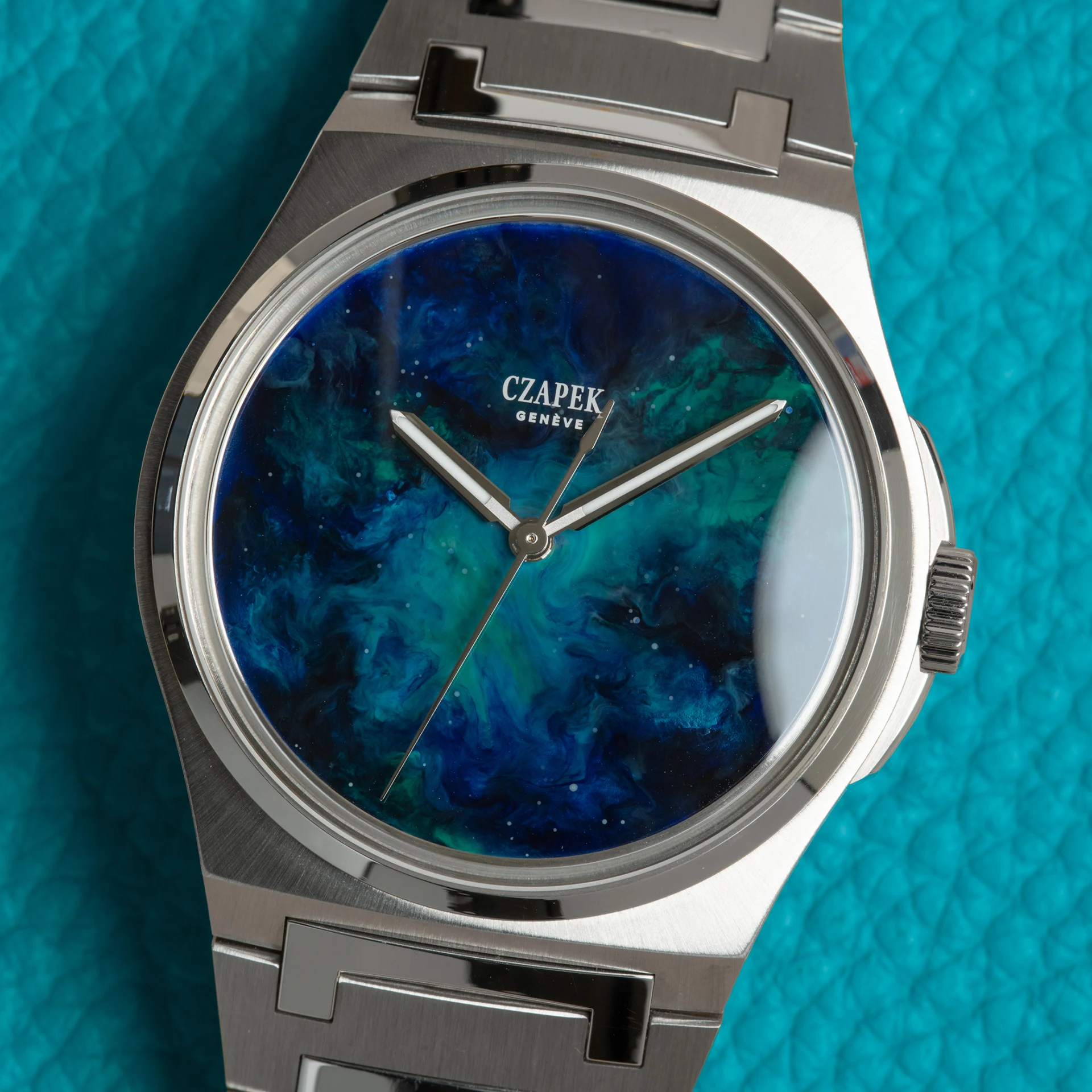 2022 Czapek Antarctique Celestial Nebula 40.5 Steel / Blue / Bracelet - Limited to 25 Pieces Antarctique Celestial Nebula