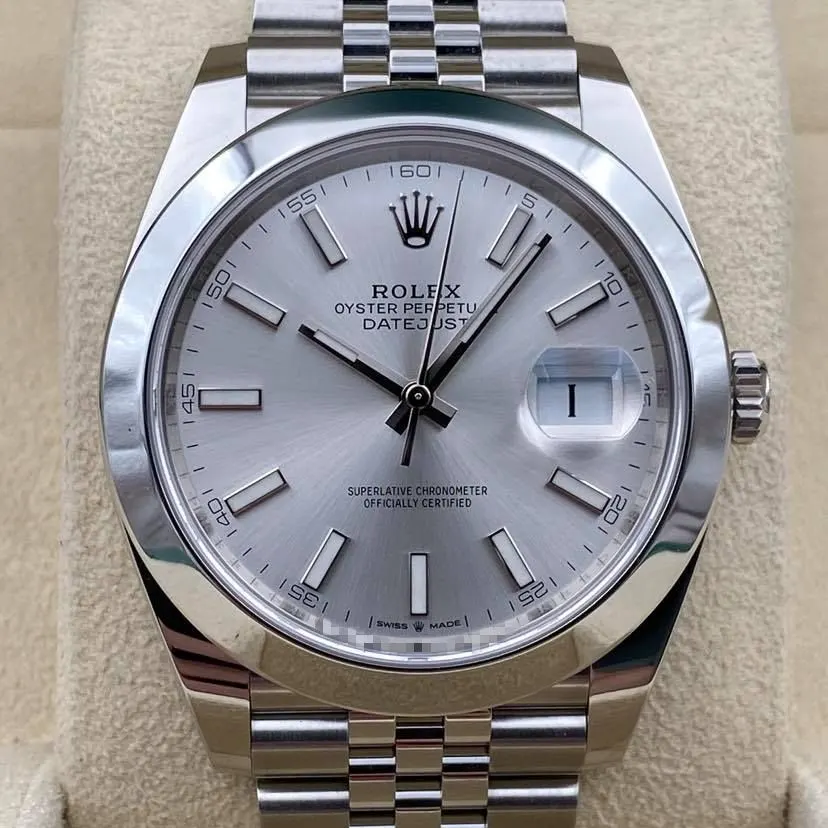 2022 Rolex Datejust 41 Smooth / Silver / Jubilee 126300-0004 Listing Image 1