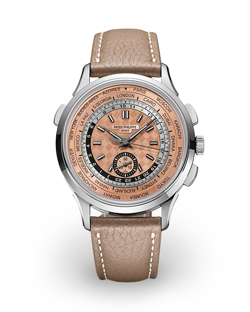 Patek Philippe World Time Flyback Chronograph Steel / Pink 5935A-001  Model Image