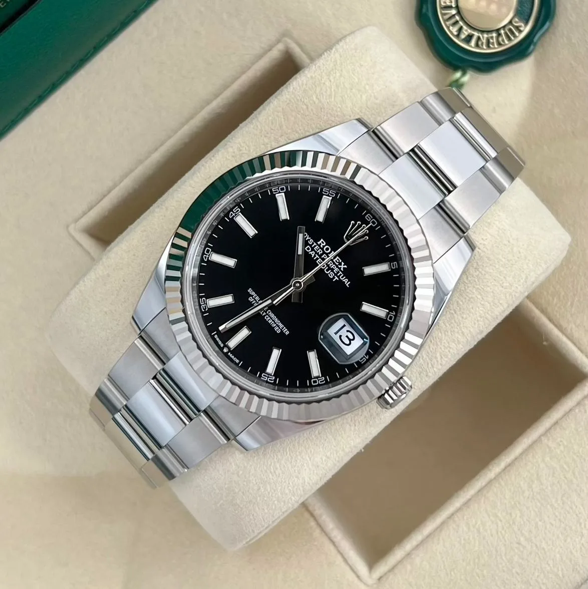 2024 Rolex Datejust 41 Fluted / Black / Oyster 126334-0017 Listing Image 3