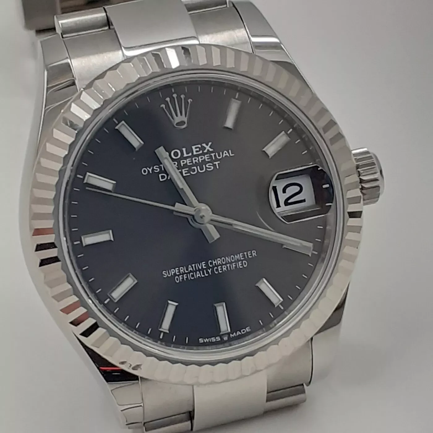 Rolex Datejust 31 Fluted / Dark Gray / Oyster 278274-0015