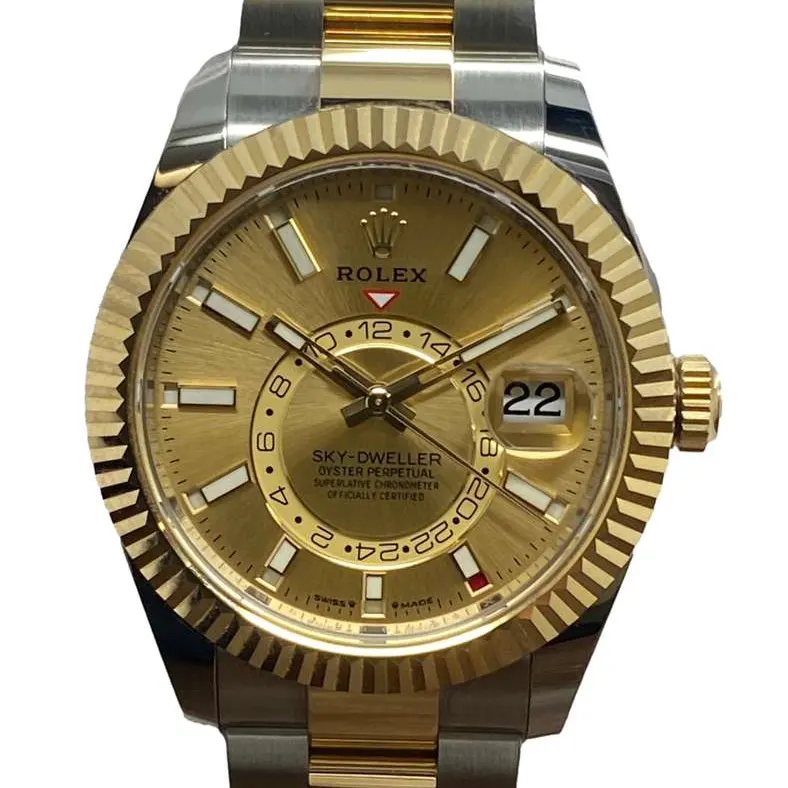 2024 Rolex Sky-Dweller Two-Tone / Champagne / Oyster 336933-0001