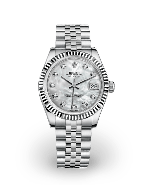 Rolex Datejust 31 Steel / Fluted / MOP / Diamond-Set / Jubilee