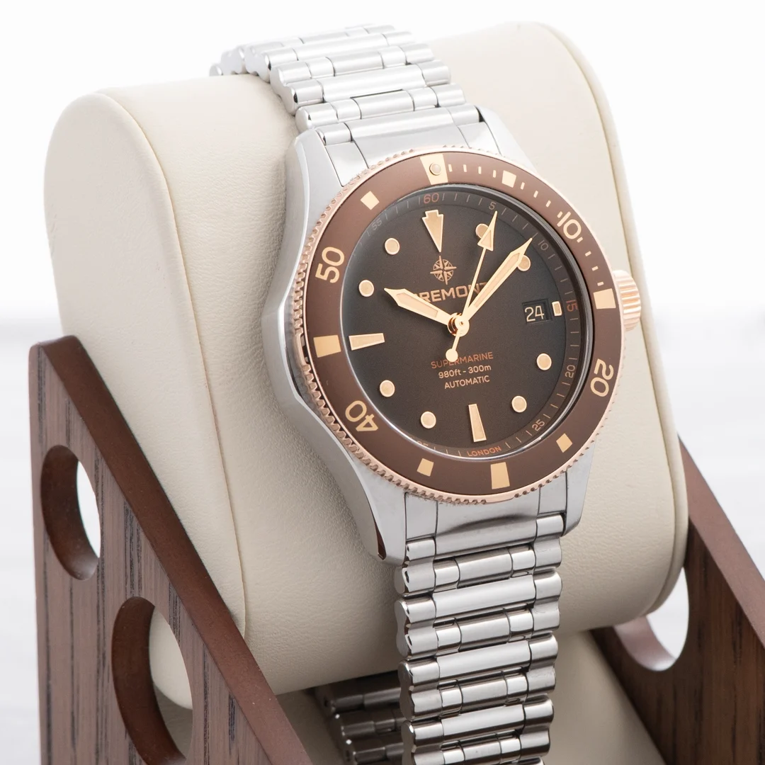 2025 Bremont Supermarine 300M Date 40 Two-Tone / Aluminum / Brown / Bracelet SM40-DT-BI-BR-B