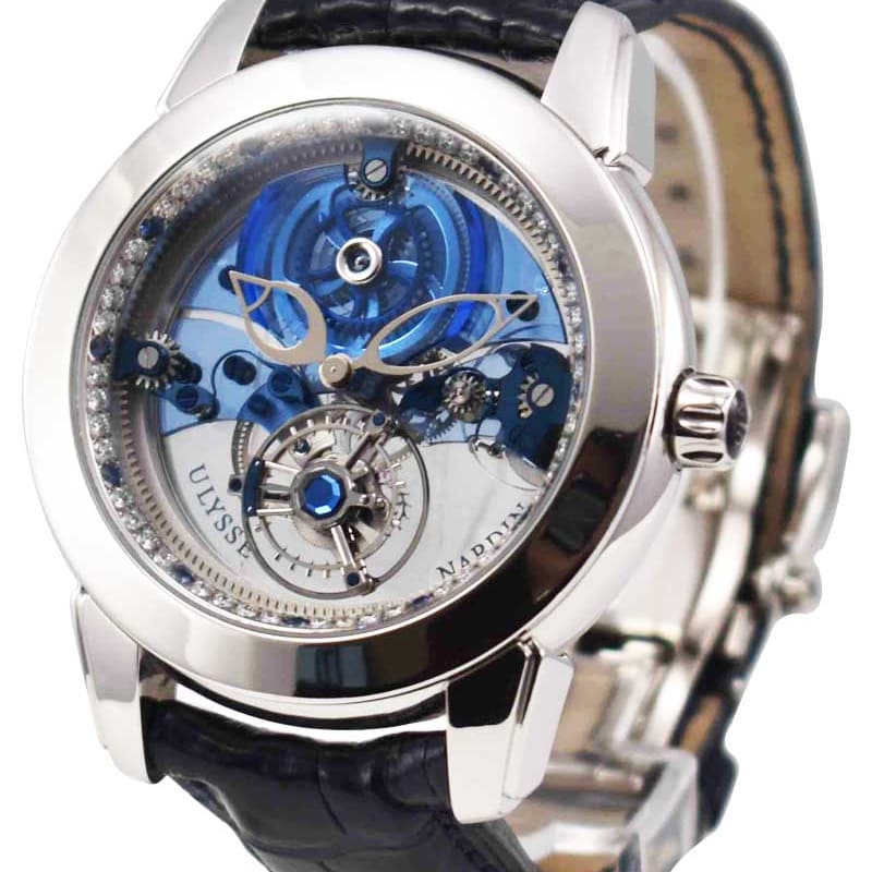 Ulysse Nardin Royal Blue Tourbillon Inner Bezel Gem Set