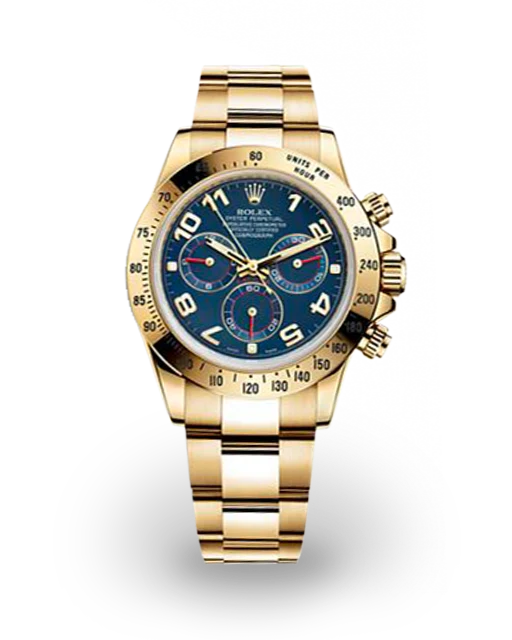 Rolex Daytona Yellow Gold / Blue / Arabic 116528-0037  Model Image