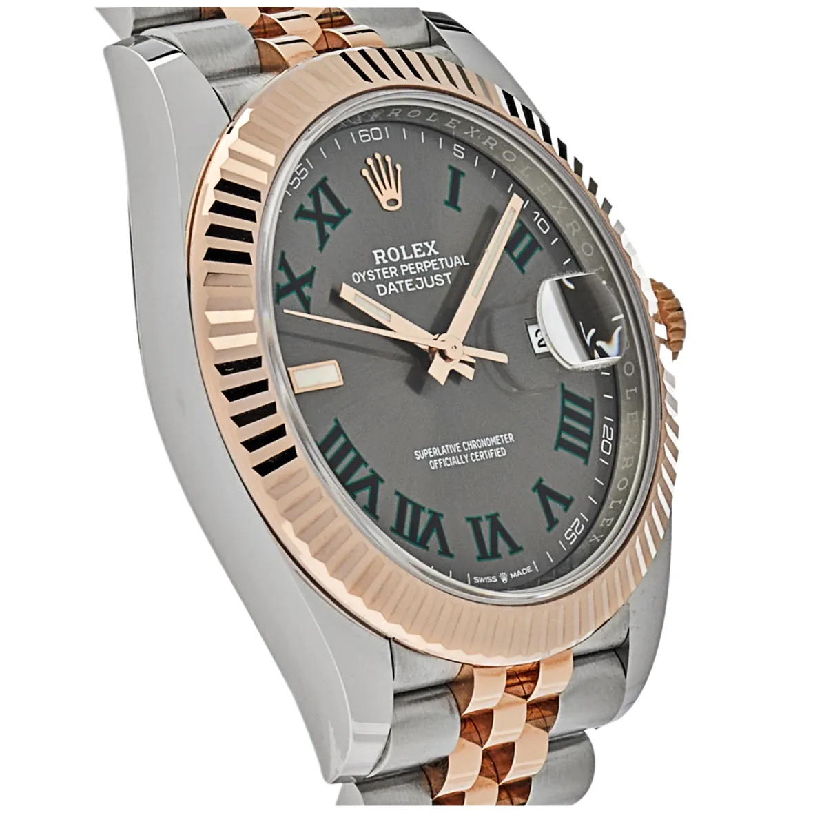 2021 Rolex Datejust 41 Two-Tone "Wimbledon" / Fluted / Jubilee 126331-0016 Listing Image 3