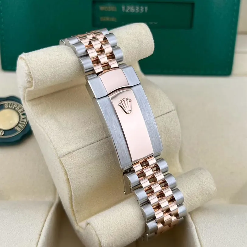 2023 Rolex Datejust 41 Two-Tone / Fluted / Chocolate / Diamond-Set / Jubilee 126331-0004 Listing Image 6