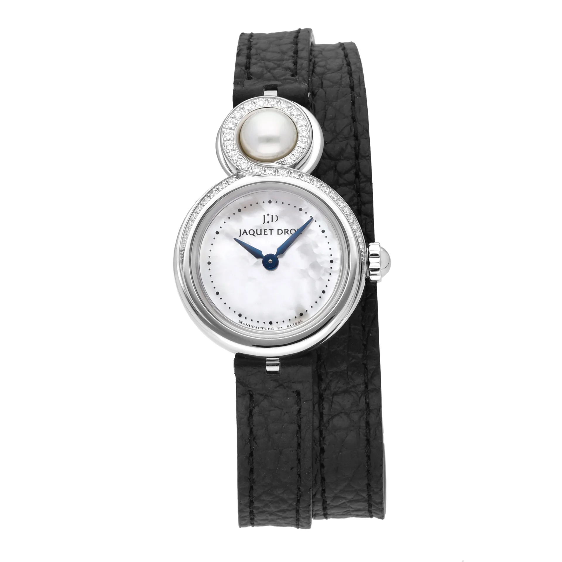 Jaquet Droz Lady 8 Petite 25 Steel / Diamond-Set / MOP / Strap J014600370