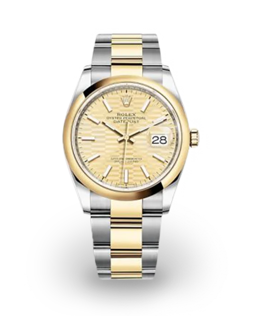 Rolex Datejust 36 Two-Tone / Smooth / Fluted-Motif / Oyster 126203-0040  Model Image